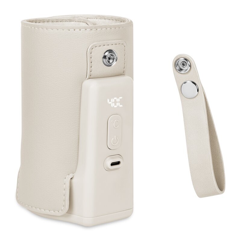 Lionelo Incalzitor pentru biberoane ThermUp Go Plus bej calm portabil cu temperatura constanta pana la 24 h