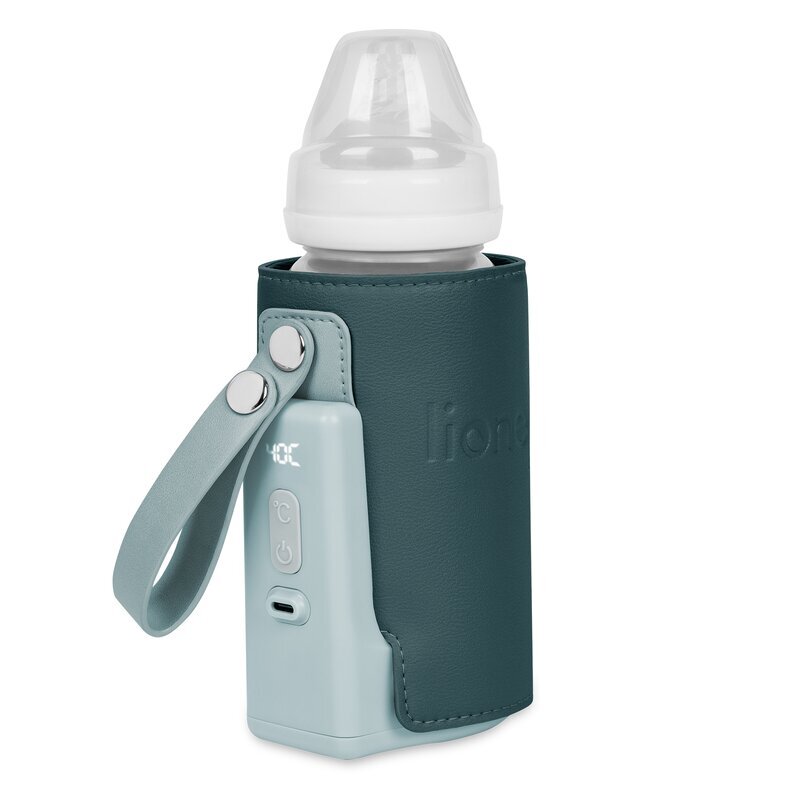 Lionelo Incalzitor pentru biberoane ThermUp Go Plus verde portabil cu temperatura constanta pana la 24 h