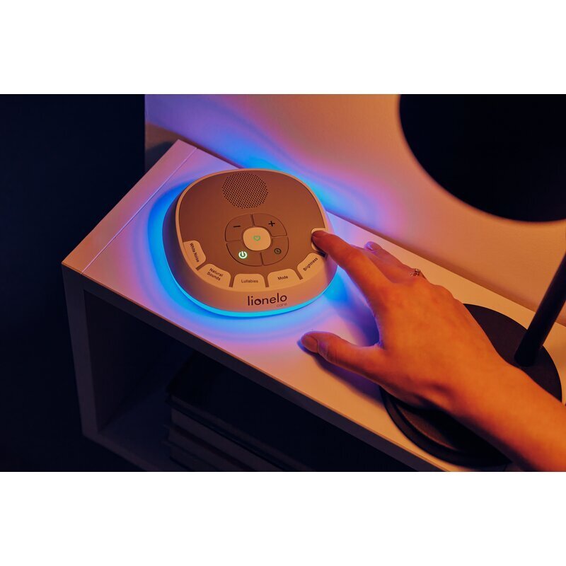 Lionelo Lampa de veghe BabyNap 2 in 1 Wireless cu sunete si melodii de leagan alb