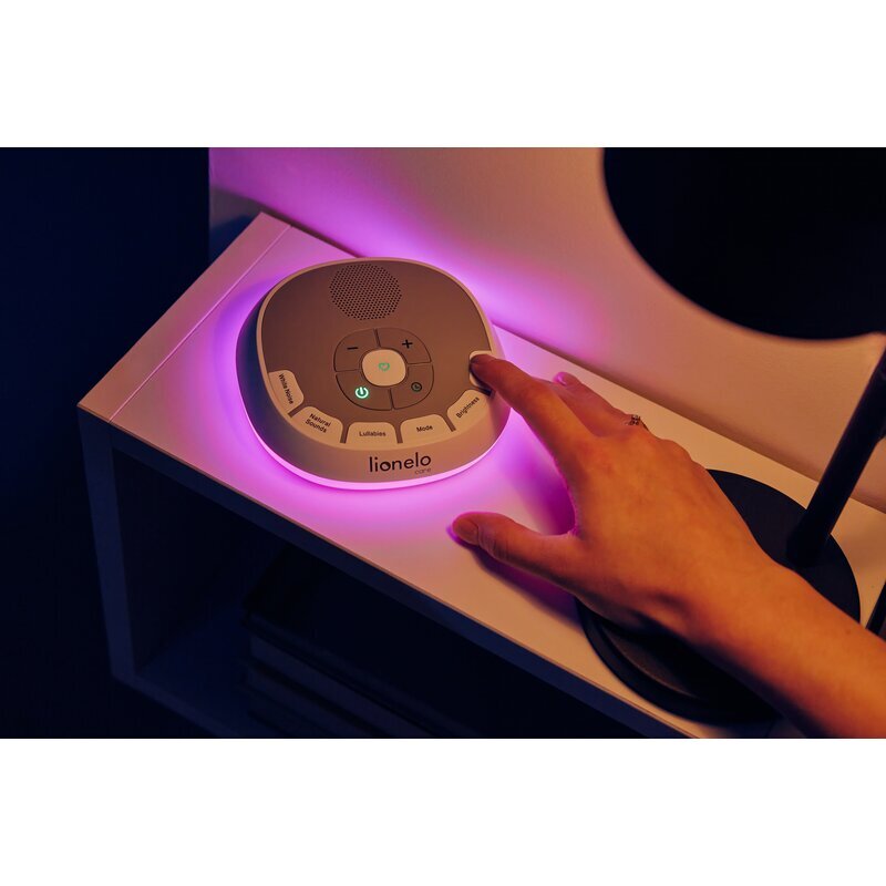 Lionelo Lampa de veghe BabyNap 2 in 1 Wireless cu sunete si melodii de leagan alb