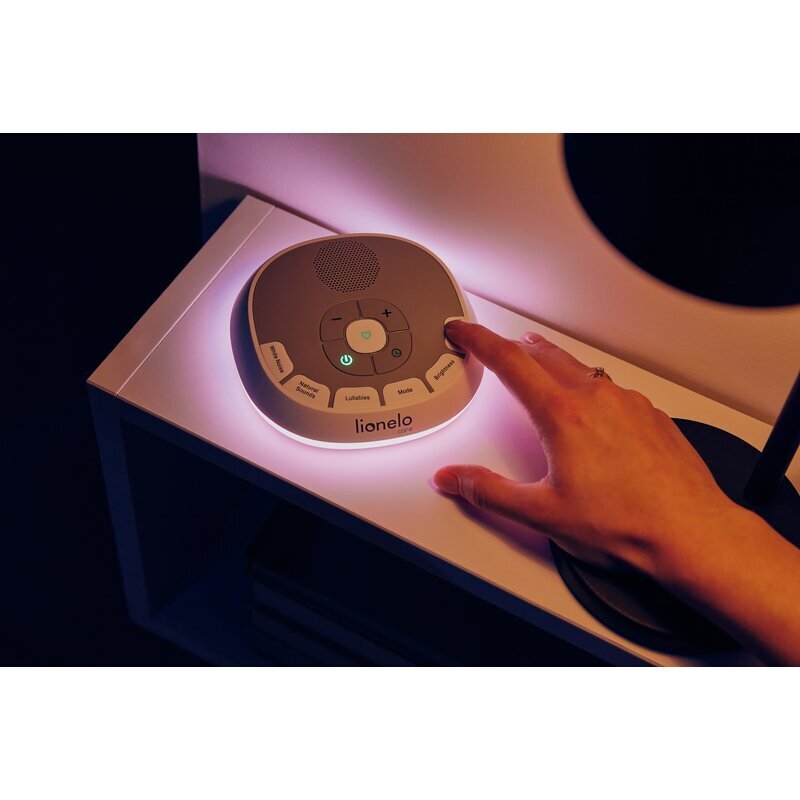 Lionelo Lampa de veghe BabyNap 2 in 1 Wireless cu sunete si melodii de leagan alb