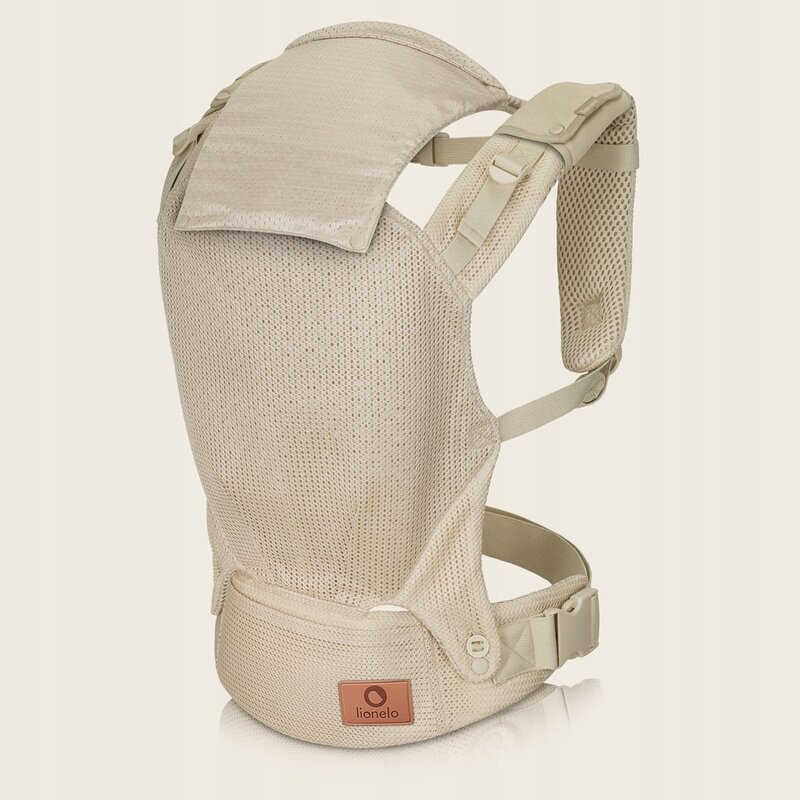 Lionelo Marsupiu ergonomic Margareet Air 3 pozitii de purtare 4 luni+ pana la 20 kg material respirabil 3D Air Mesh catarama dubla de siguranta Bej