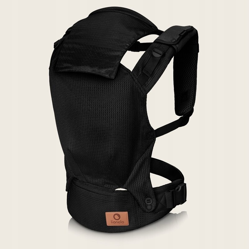Lionelo Marsupiu ergonomic Margareet Air 3 pozitii de purtare 4 luni+ pana la 20 kg material respirabil 3D Air Mesh catarama dubla de siguranta Negru