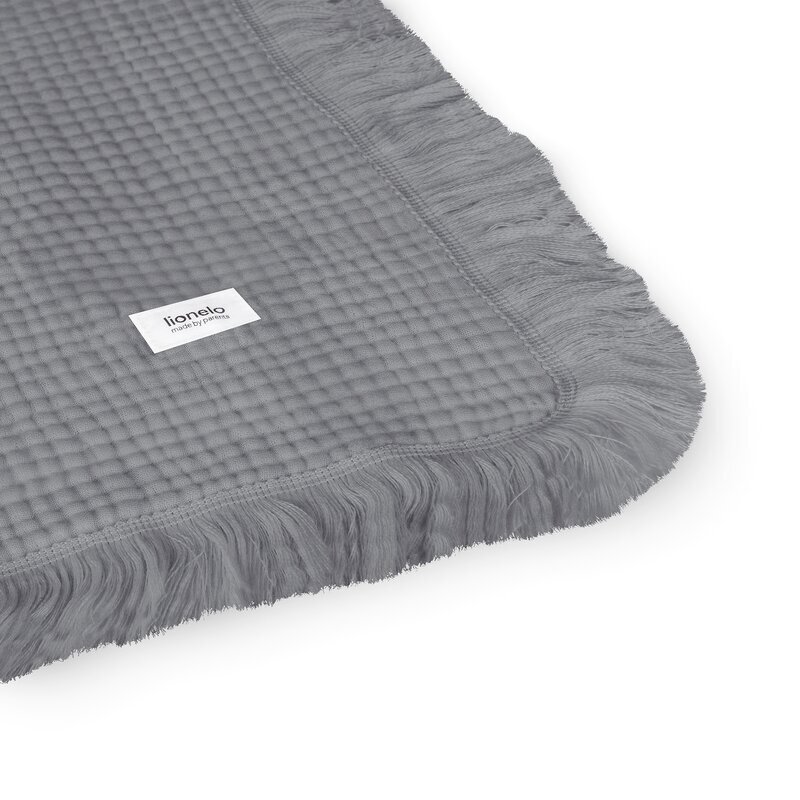 Lionelo Muselina din bumbac Gri lavabila la masina de spalat 70x100 cm