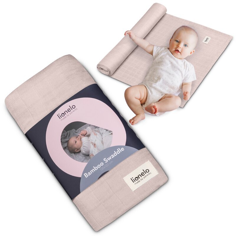 Lionelo Muselina multifunctionala din bambus 120x120 cm Bej