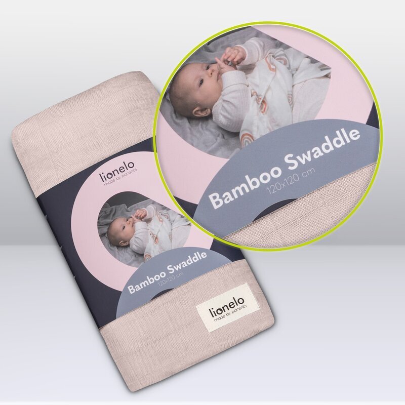 Lionelo Muselina multifunctionala din bambus 120x120 cm Bej