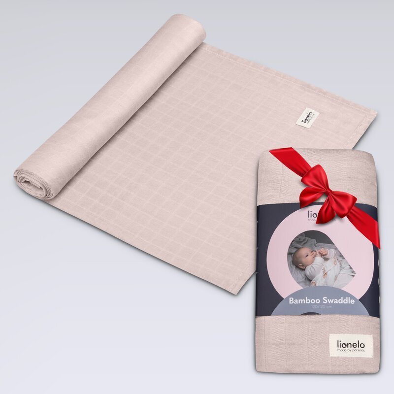 Lionelo Muselina multifunctionala din bambus 120x120 cm Bej