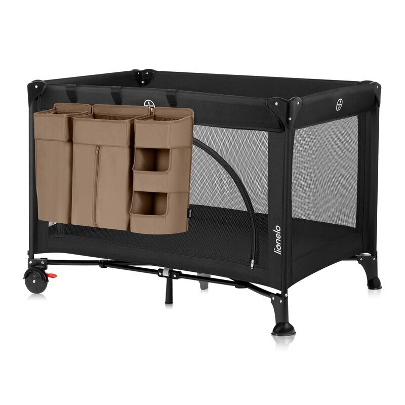 Lionelo Organizator multifunctional Sidepocket L Bej 3 parti independente cu multiple buzunare universal 58x11x58 cm