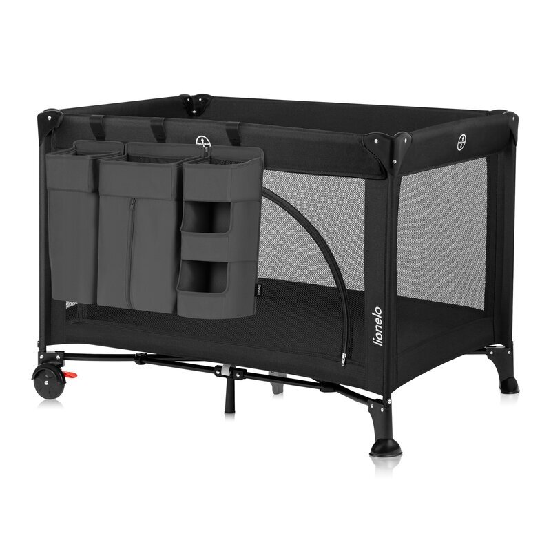 Lionelo Organizator multifunctional Sidepocket L Gri 3 parti independente cu multiple buzunare universal 58x11x58 cm