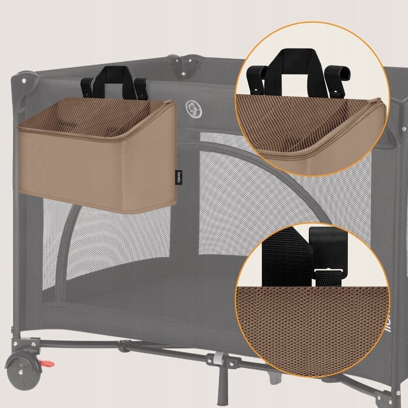 Lionelo Organizator multifunctional Sidepocket M Bej 3 compartimente universal 43x15x23 cm