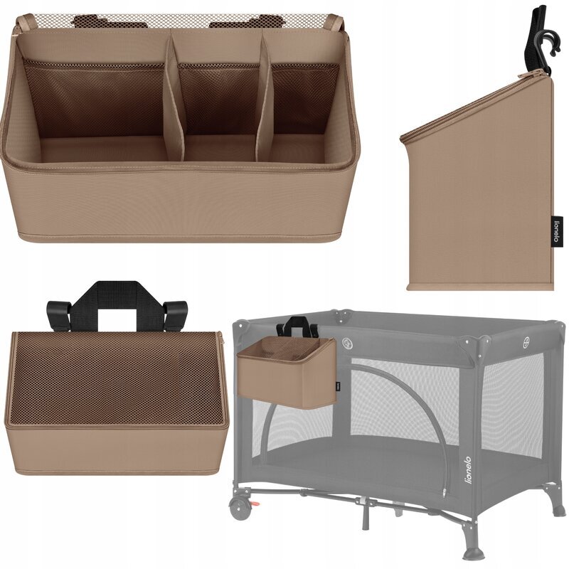 Lionelo Organizator multifunctional Sidepocket M Bej 3 compartimente universal 43x15x23 cm