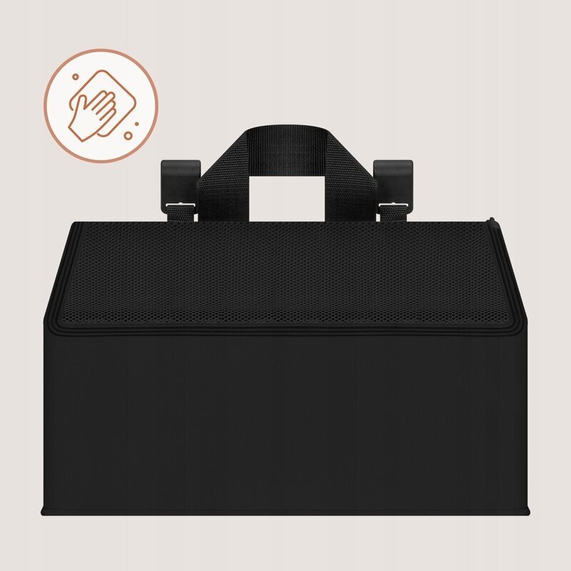 Lionelo Organizator multifunctional Sidepocket M Negru 3 compartimente universal 43x15x23 cm