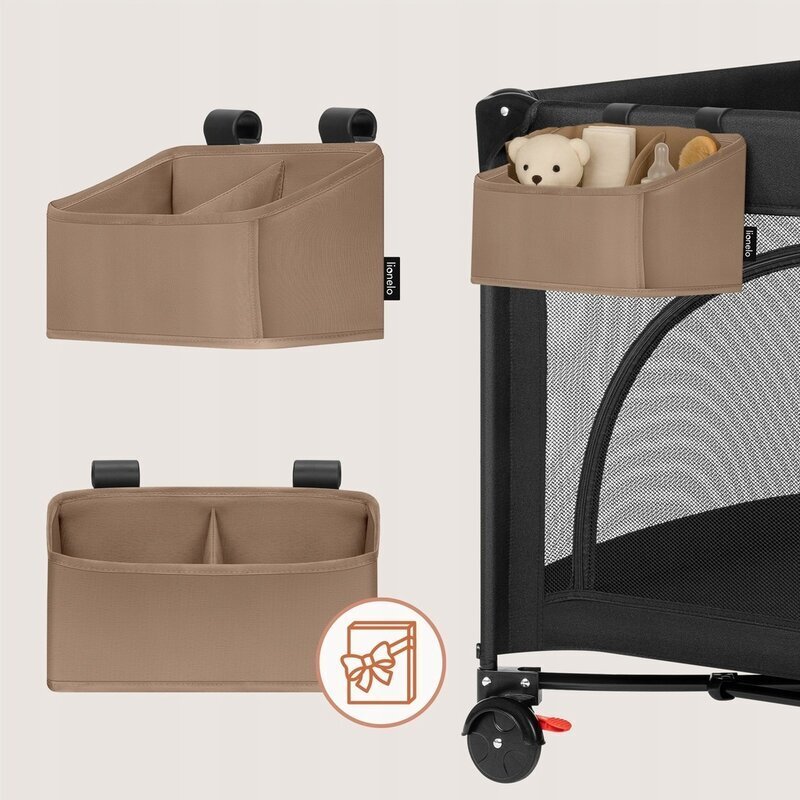 Lionelo Organizator multifunctional Sidepocket S Bej 2 compartimente universal 26x12x15 cm