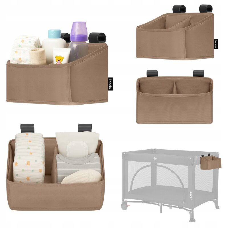 Lionelo Organizator multifunctional Sidepocket S Bej 2 compartimente universal 26x12x15 cm