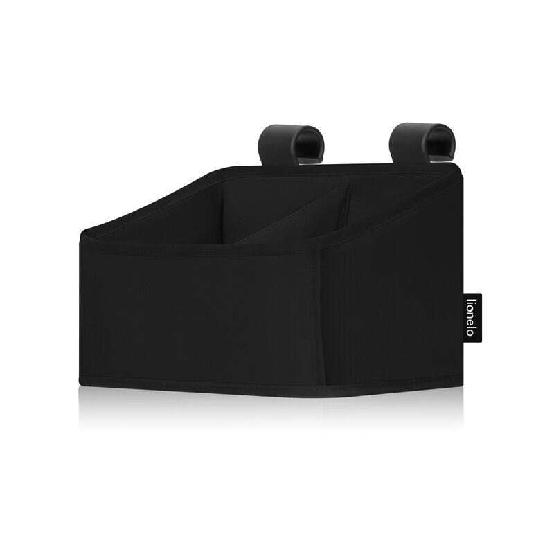 Lionelo Organizator multifunctional Sidepocket S Negru 2 compartimente universal 26x12x15 cm