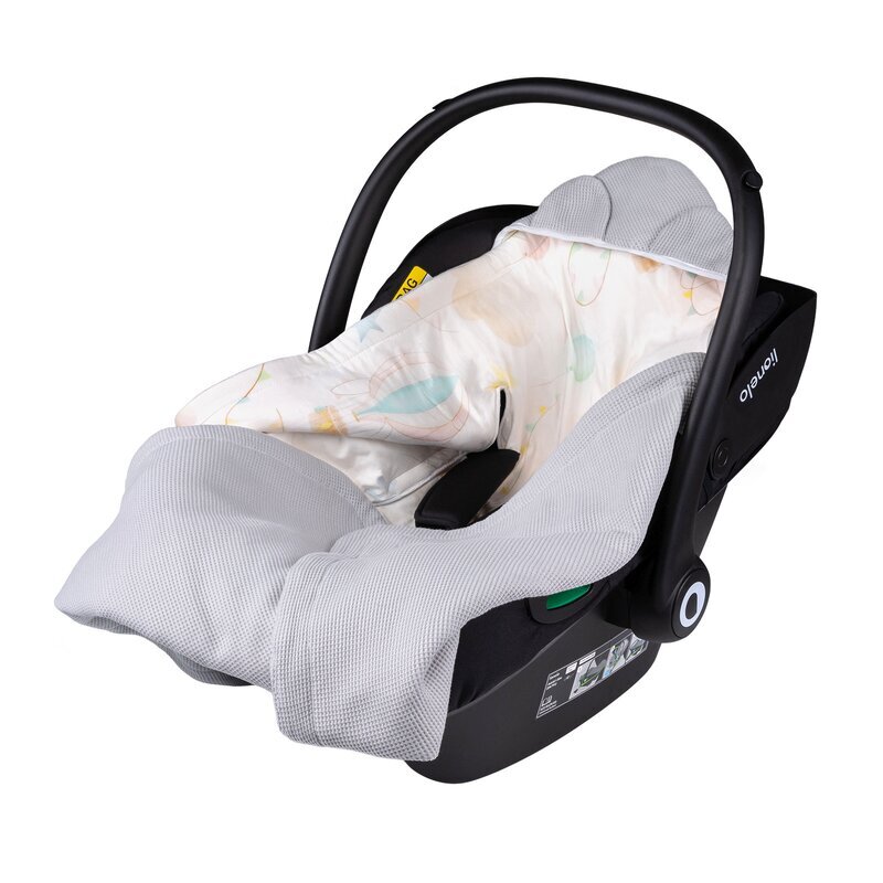 Lionelo Paturica de infasat pentru scoica auto si carucior 90x90 cm albastru