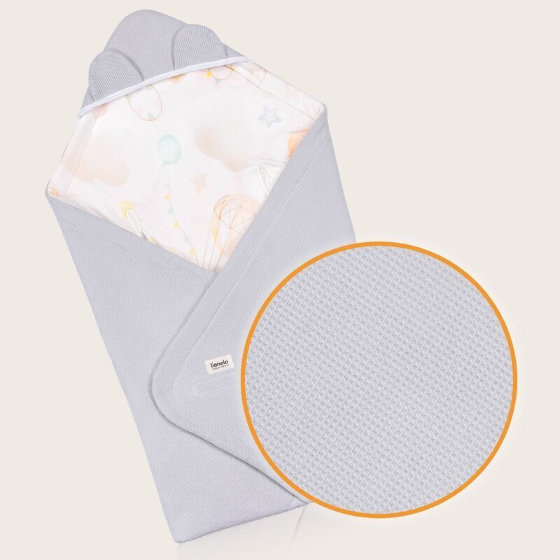 Lionelo Paturica de infasat pentru scoica auto si carucior 90x90 cm albastru