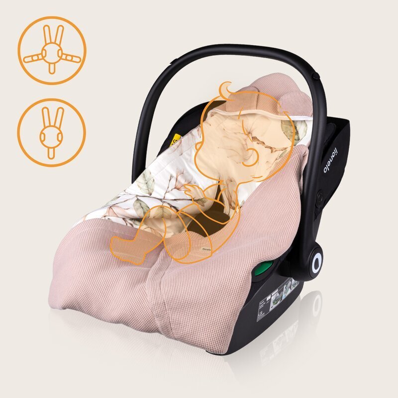 Lionelo Paturica de infasat pentru scoica auto si carucior 90x90 cm bej