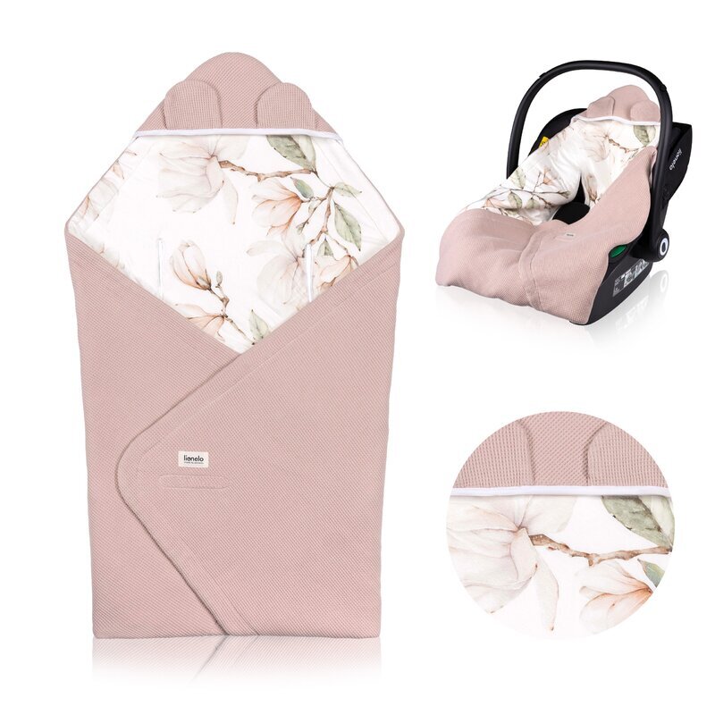 Lionelo Paturica de infasat pentru scoica auto si carucior 90x90 cm bej