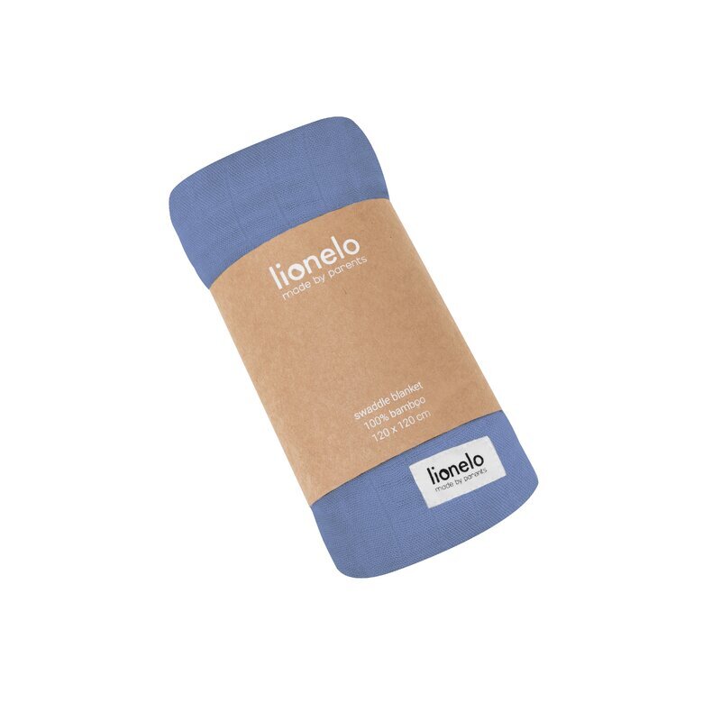 Lionelo Paturica multifunctionala de infasat din bambus 120x120 cm albastru