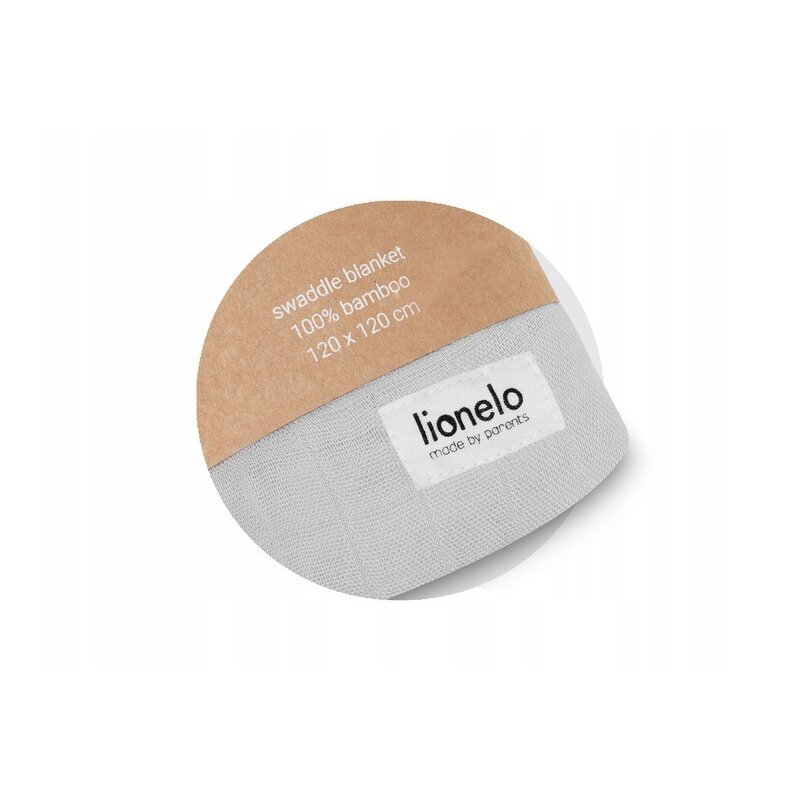Lionelo Paturica multifunctionala de infasat din bambus 120x120 cm gri