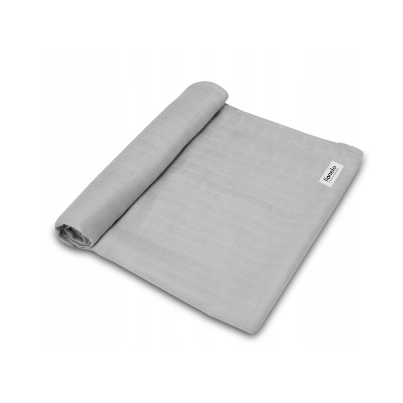 Lionelo Paturica multifunctionala de infasat din bambus 120x120 cm gri