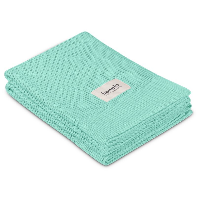 Lionelo Paturica tricotata multifunctionala din bambus 100x75 cm Verde