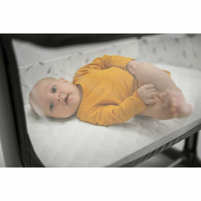 Lionelo Patut co-sleeper 3 in 1 Aurora Bej Taupe cu leganare si setare unghiulara saltea geanta transport reglabil in 5 pozitii pe inaltime greutate suportata 9 kg 85x60x66 cm