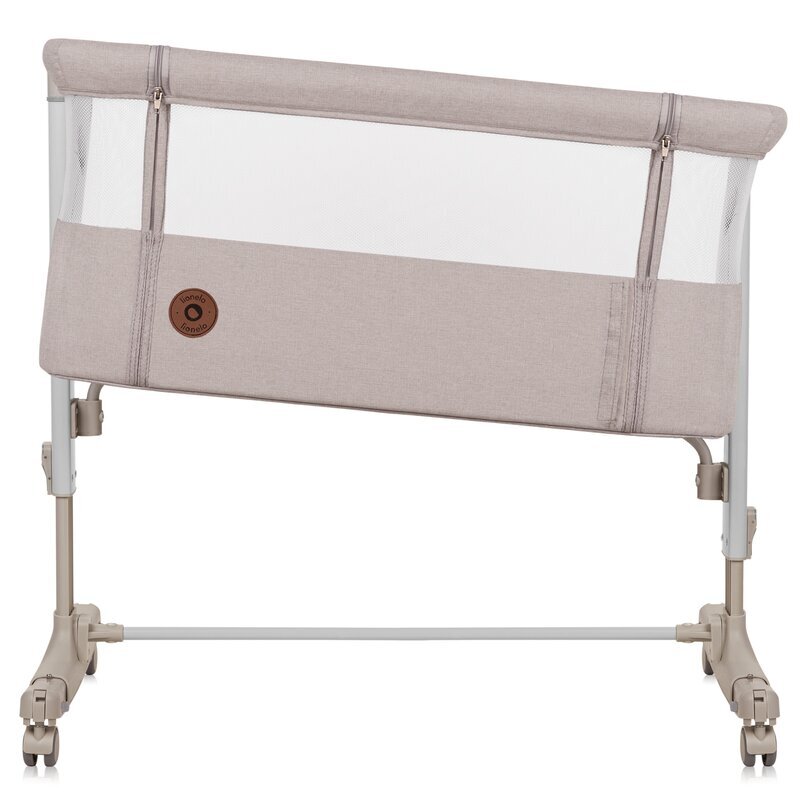 Lionelo Patut co-sleeper 3 in 1 Aurora cu leganare si setare unghiulara bej saltea geanta transport reglabil in 5 pozitii pe inaltime greutate suportata 9 kg 85x60x66 cm