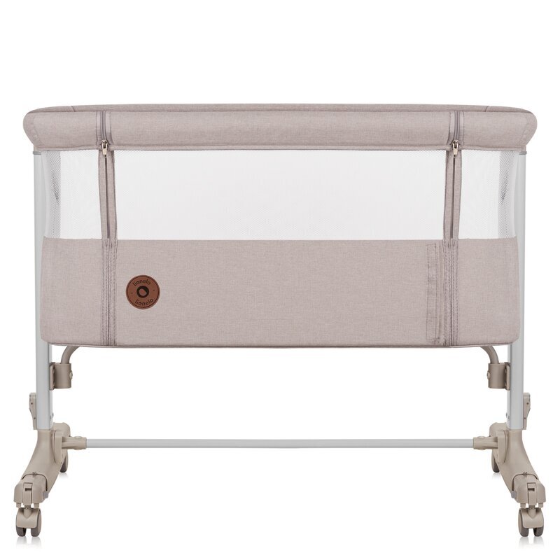 Lionelo Patut co-sleeper 3 in 1 Aurora cu leganare si setare unghiulara bej saltea geanta transport reglabil in 5 pozitii pe inaltime greutate suportata 9 kg 85x60x66 cm