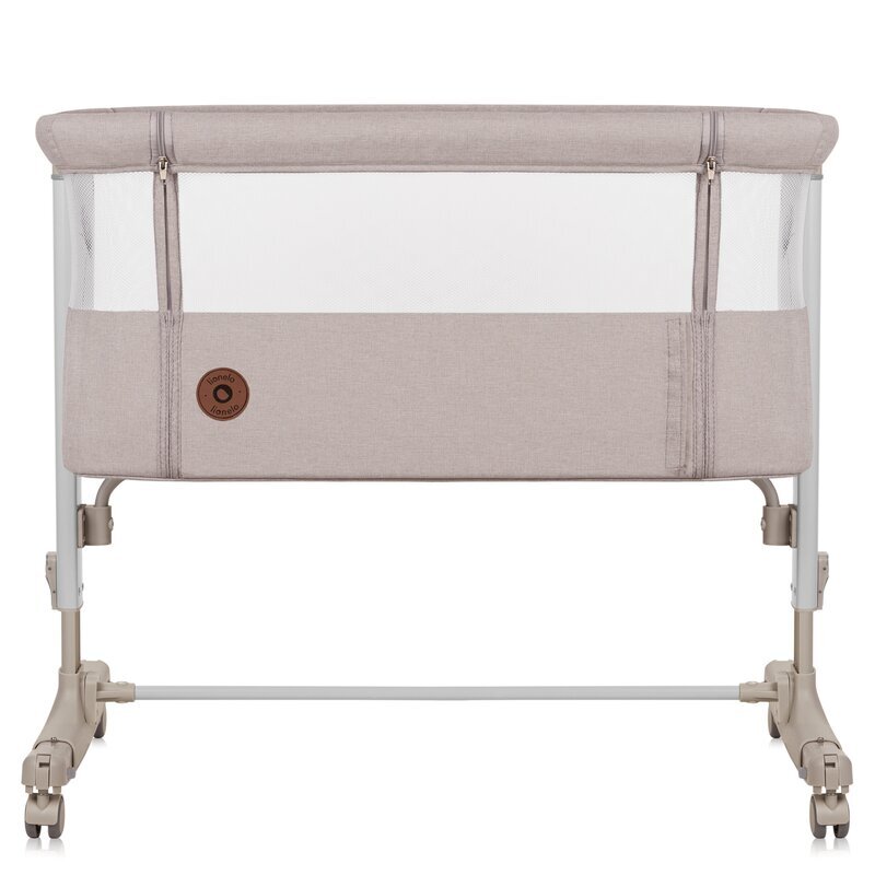Lionelo Patut co-sleeper 3 in 1 Aurora cu leganare si setare unghiulara bej saltea geanta transport reglabil in 5 pozitii pe inaltime greutate suportata 9 kg 85x60x66 cm