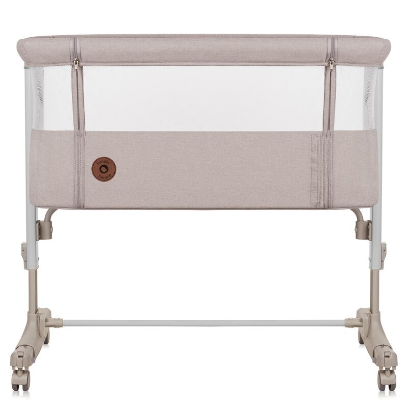 Lionelo Patut co-sleeper 3 in 1 Aurora cu leganare si setare unghiulara bej saltea geanta transport reglabil in 5 pozitii pe inaltime greutate suportata 9 kg 85x60x66 cm