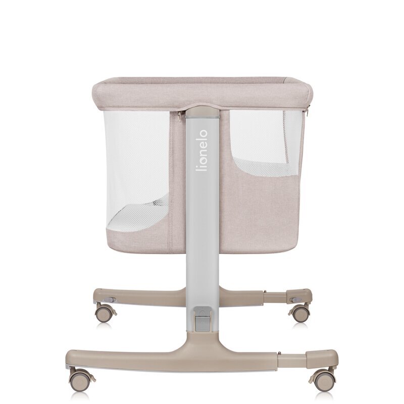 Lionelo Patut co-sleeper 3 in 1 Aurora cu leganare si setare unghiulara bej saltea geanta transport reglabil in 5 pozitii pe inaltime greutate suportata 9 kg 85x60x66 cm