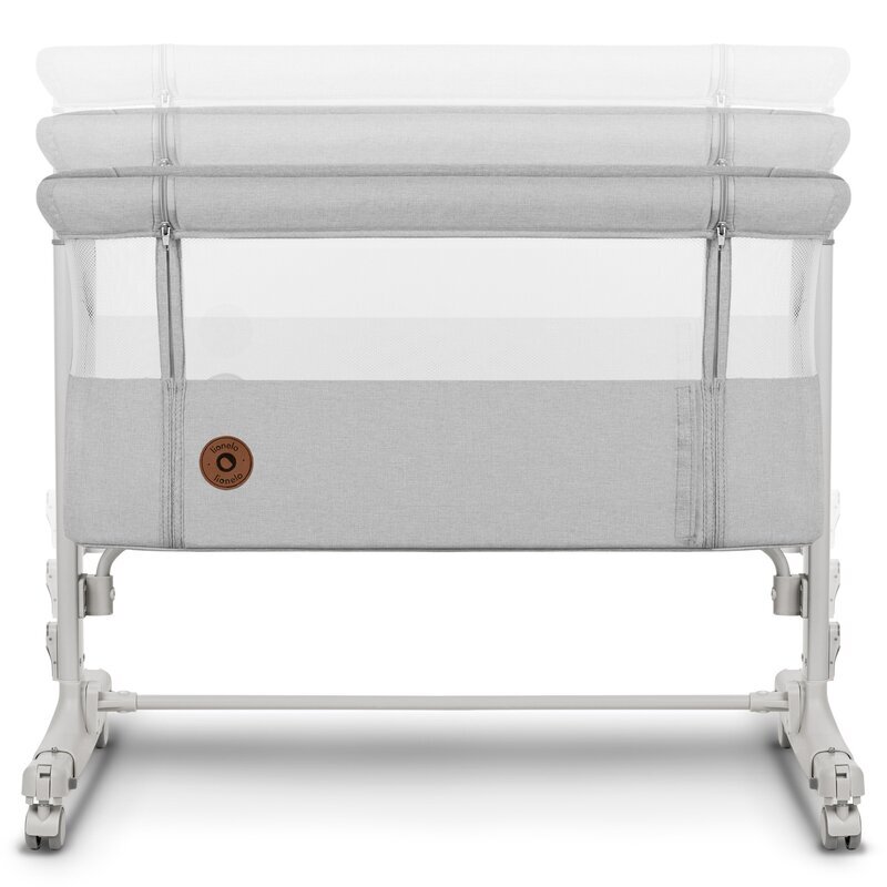 Lionelo Patut co-sleeper 3 in 1 Aurora cu leganare si setare unghiulara bejgri saltea geanta transport reglabil in 5 pozitii pe inaltime greutate suportata 9 kg 85x60x66 cm