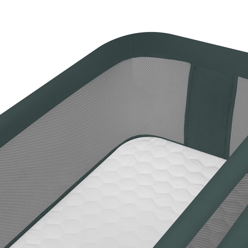 Lionelo Patut co-sleeper Jodie Verde inchis multifunctional reglabil cu saltea functie de leganare plasa de tantari si geanta de transport 84x48x70-80 cm