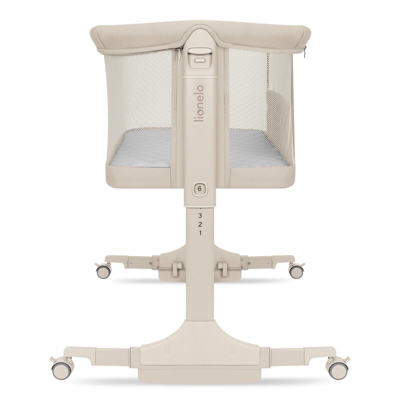 Lionelo Patut co-sleeper Pari bej multifunctional cu functie de leganare reglabil saltea si geanta de transport 84x48x70-80 cm