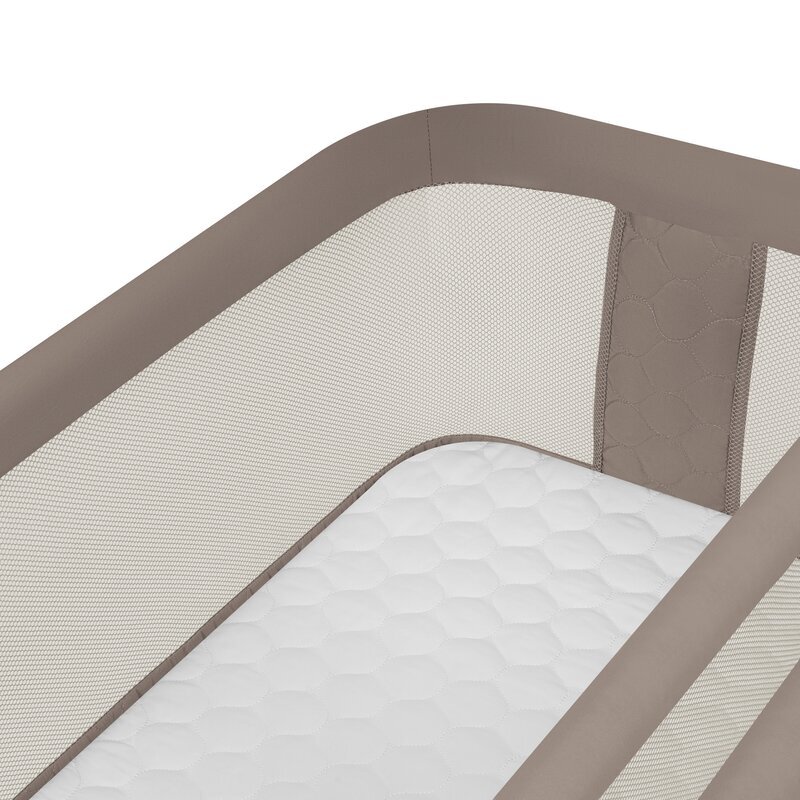 Lionelo Patut co-sleeper Pari Taupe multifunctional cu functie de leganare reglabil saltea si geanta de transport 84x48x70-80 cm