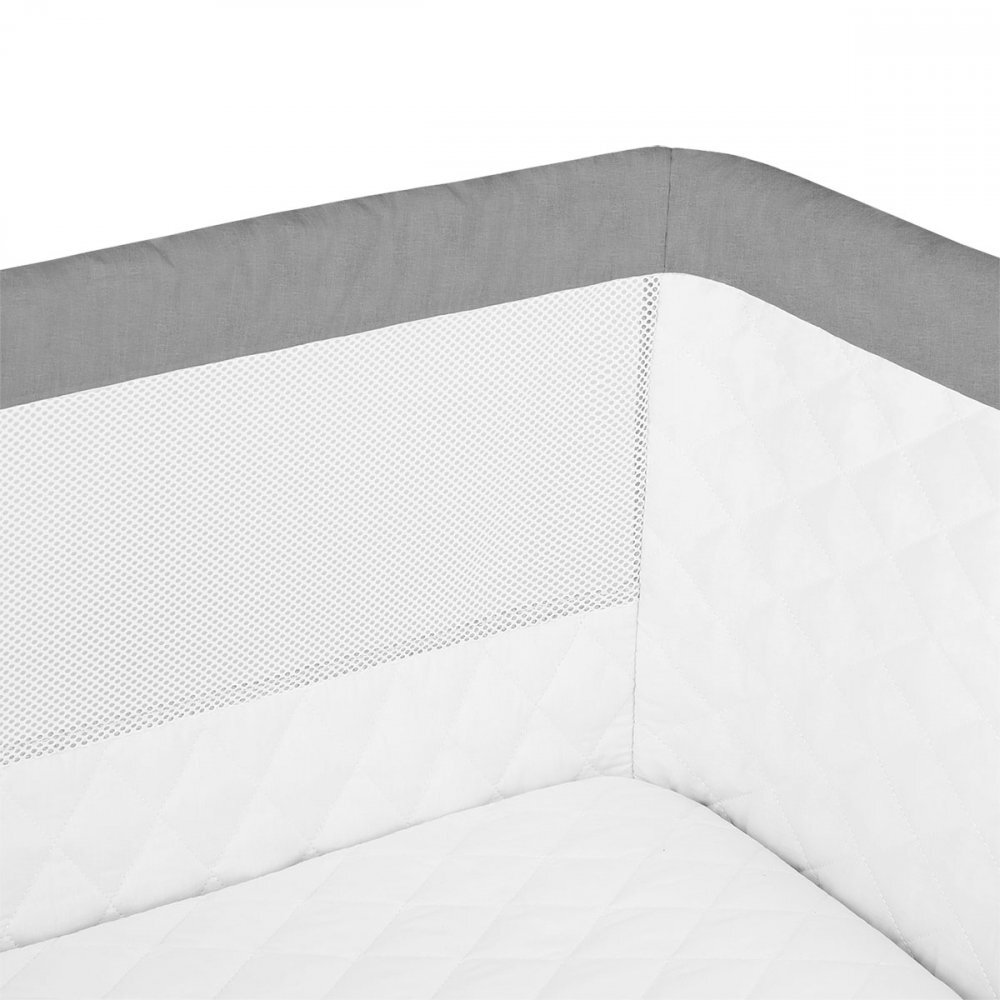 Lionelo Patut co-sleeper Theo Grey 2 in 1 cu setare unghiulara reglabil pe inaltime laterala culisanta standard European EN 1130