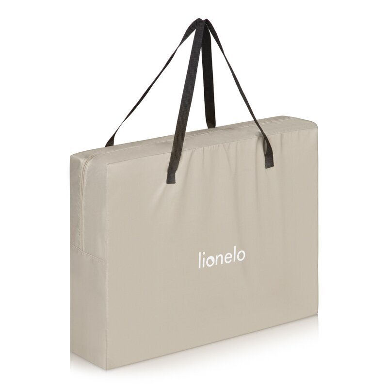 Lionelo Patut multifunctional Alice Bej 3 in 1 pliabil 0 luni+ 2 trepte de inaltime pentru saltea material rezistent Oxford 300D cu iesire laterala geanta de transport pana 15 kg 104x70x74 cm