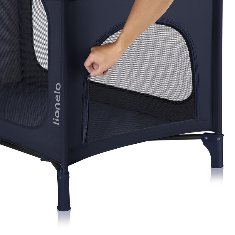 Lionelo Patut pliabil Jasmin Easy Fold albastru