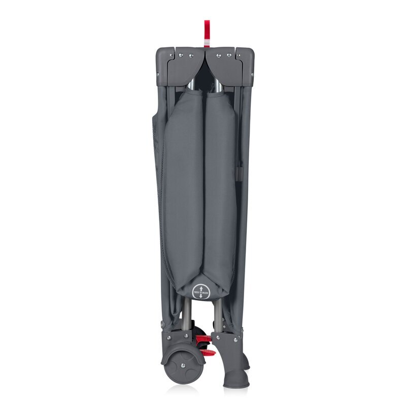 Lionelo Patut pliabil multifunctional Ellen Gri cu laterala culisanta nivel suplimentar intrare laterala cu fermoar 2 roti saltea pliabila si geanta de transport incluse 0-36 luni pana la 15 kg 120x60 cm