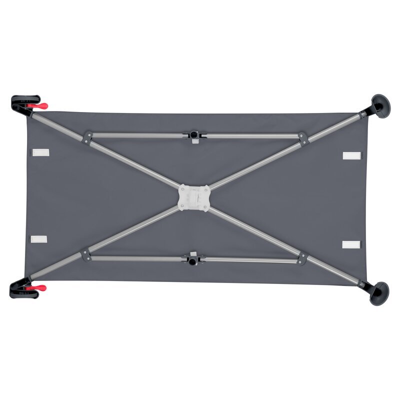 Lionelo Patut pliabil multifunctional Ellen Gri cu laterala culisanta nivel suplimentar intrare laterala cu fermoar 2 roti saltea pliabila si geanta de transport incluse 0-36 luni pana la 15 kg 120x60 cm