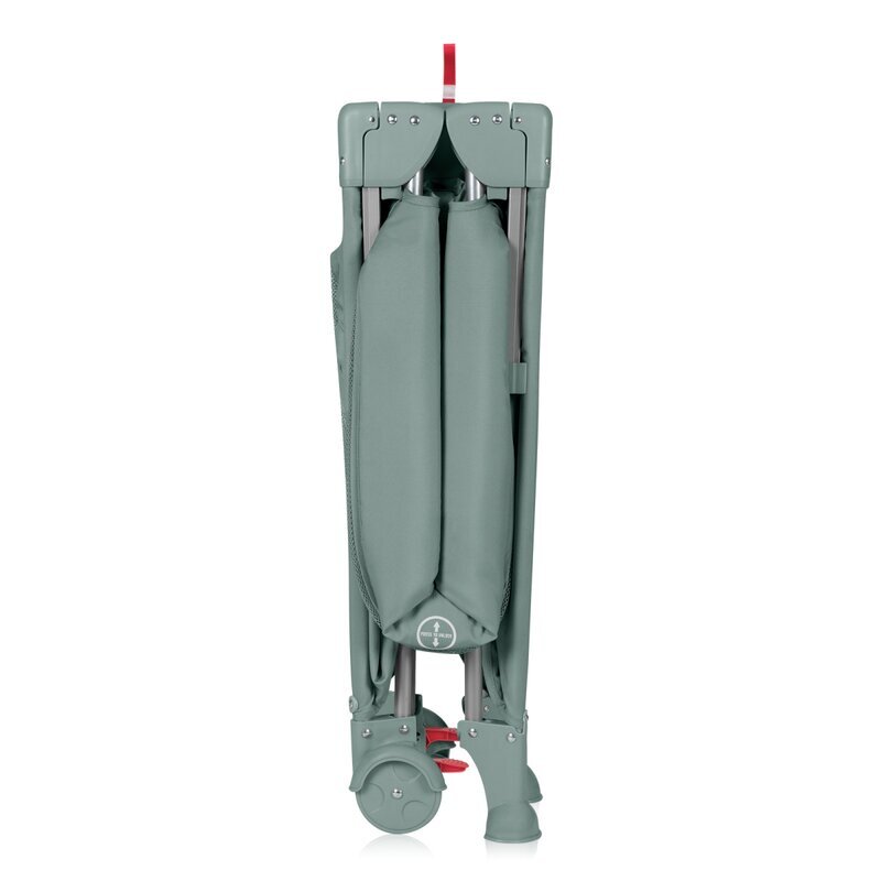 Lionelo Patut pliabil multifunctional Ellen Verde cu laterala culisanta nivel suplimentar intrare laterala cu fermoar 2 roti saltea pliabila si geanta de transport incluse 0-36 luni pana la 15 kg 120x60 cm