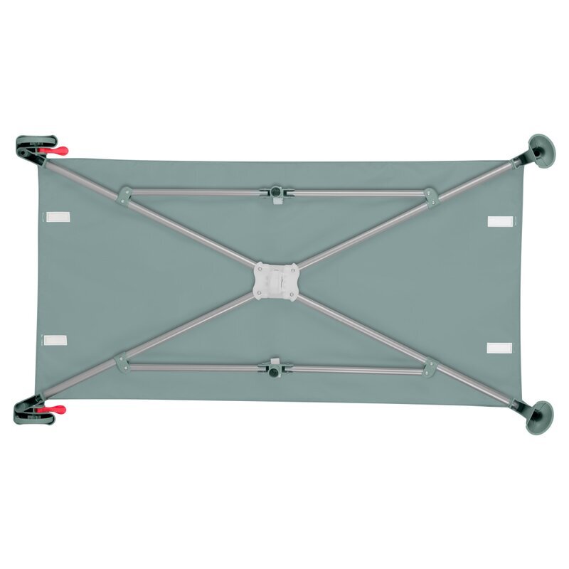 Lionelo Patut pliabil multifunctional Ellen Verde cu laterala culisanta nivel suplimentar intrare laterala cu fermoar 2 roti saltea pliabila si geanta de transport incluse 0-36 luni pana la 15 kg 120x60 cm