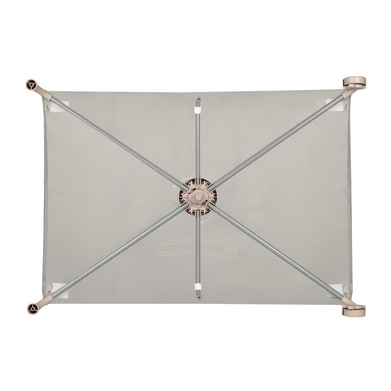 Lionelo Patut pliabil pentru copii Amelie Bej cu intrare laterala salteluta roti geanta transport 100.5x70.5 cm