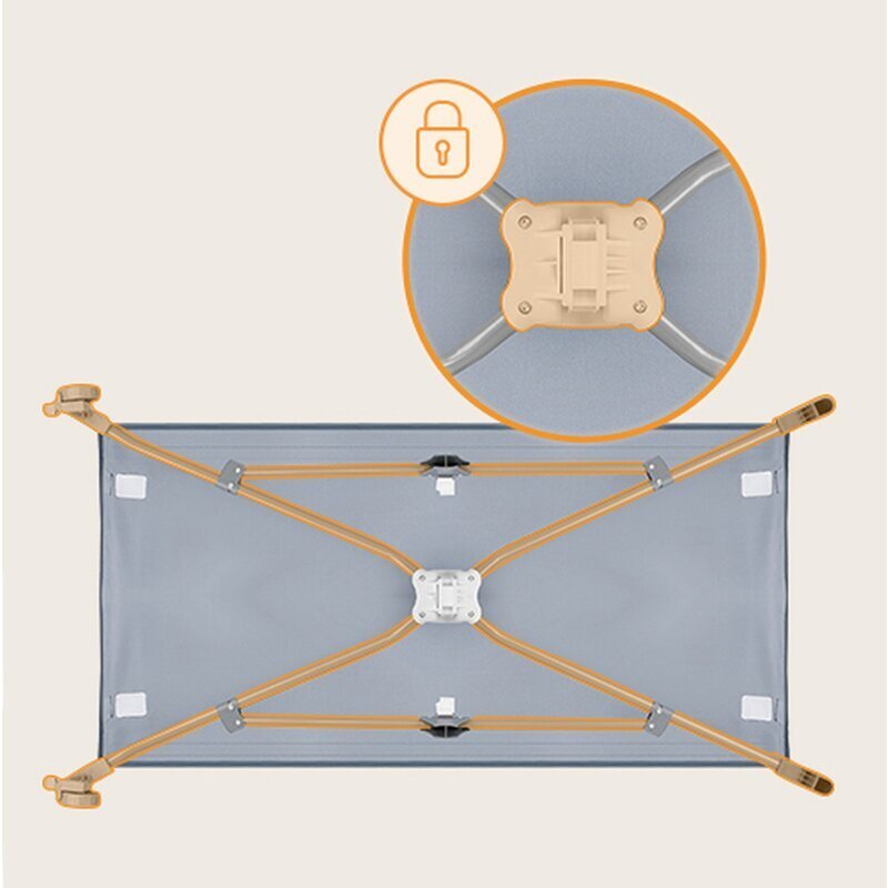 Lionelo Patut pliabil Stefi BlueGrey cu un nivel intrare laterala cu fermoar roti conform cu standardul european de securitate EN 716