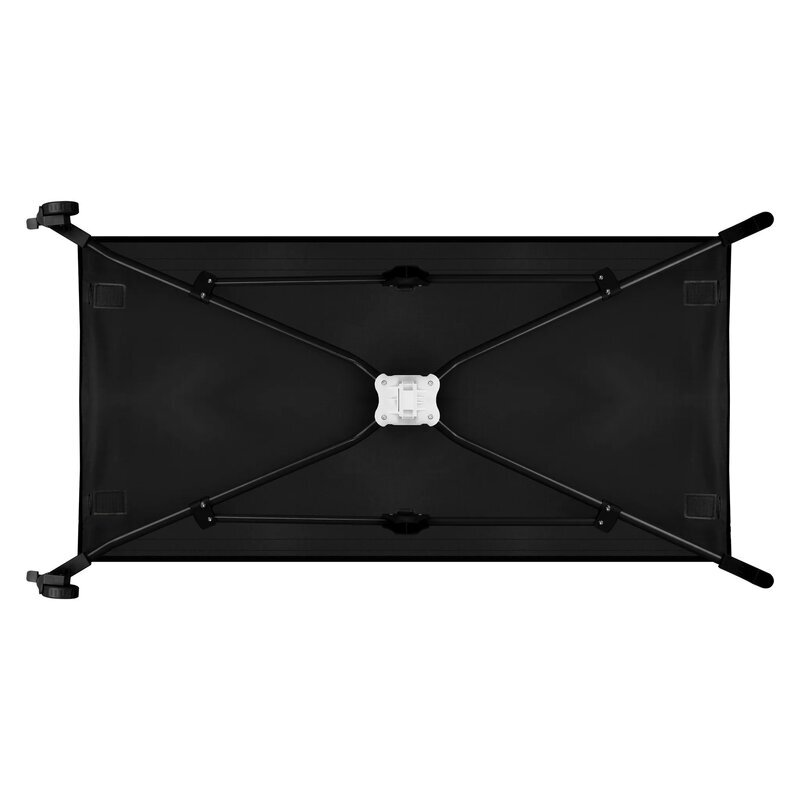 Lionelo Patut pliabil Stefi Negru cu un nivel intrare laterala cu fermoar 2 roti 120x60 cm conform cu standardul european de securitate EN 716