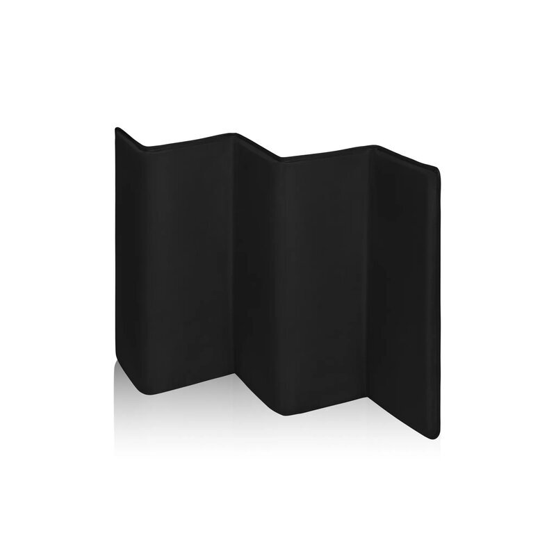 Lionelo Patut pliabil Stefi Negru cu un nivel intrare laterala cu fermoar 2 roti 120x60 cm conform cu standardul european de securitate EN 716