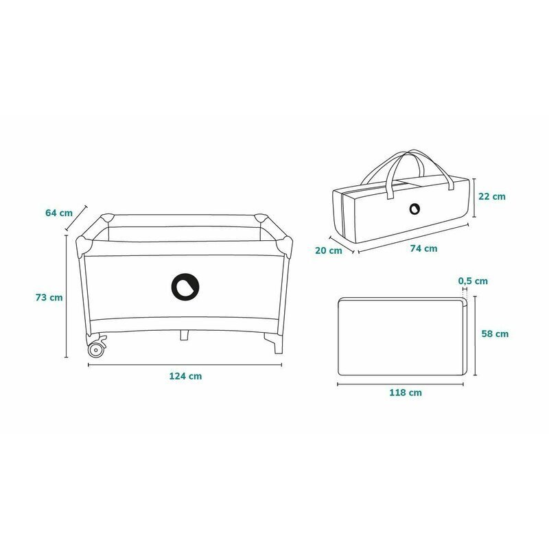 Lionelo Patut pliabil Stefi Pink Ombre cu un nivel intrare laterala cu fermoar roti conform cu standardul european de securitate EN 716