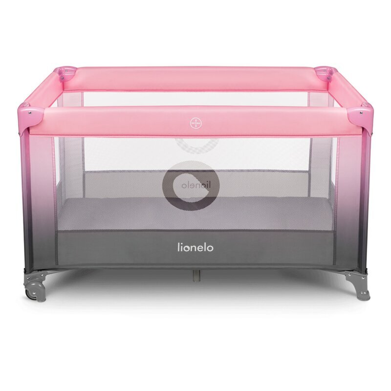 Lionelo Patut pliabil Stefi Pink Ombre cu un nivel intrare laterala cu fermoar roti conform cu standardul european de securitate EN 716